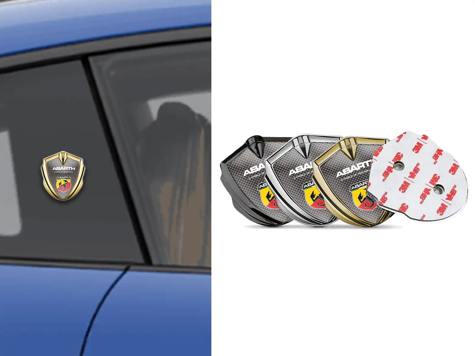 Fiat Abarth Emblème Bombé Métal Tuning Design Éclat Max